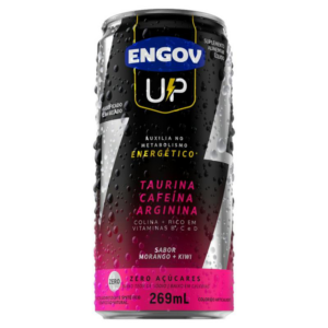 SUPLEMENTO LIQUIDO MORANGO E KIWI ENGOV UP LATA 269ML