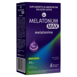 MELATONINA 0,21MG MENTA MELATONUM MAX 30ML SOLUCAO GOTAS