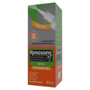 DESCONGESTIONANTE E FLUIDIFICANTE NASAL RINOSORO XT CAIXA 50ML SOLUÇAO SPRAY