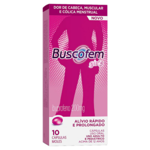 BUSCOFEM 200MG GIRLS CAIXA 10 CAPSULAS MOLES
