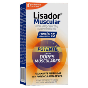LISADOR MUSCULAR 600+100+70MG C/16 COMPRIMIDOS REVESTIDOS