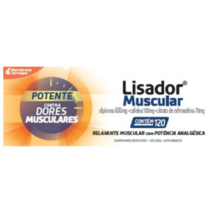 LISADOR MUSCULAR DISPLAY BLISTER 20X6 COMPRIMIDOS REVESTIDOS