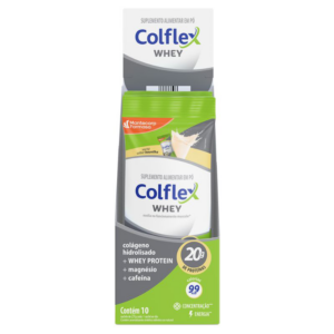 COLFLEX WHEY EM PO SABOR BAUNILILHA C/10 SACHES DE 27G