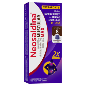 NEOSALDINA MUSCULAR MAX EXTRAFORTE 600MG CAIXA 8 COMPRIMIDOS REVESTIDOS