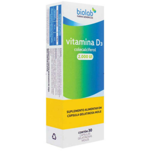 VITAMINA D3 2.000UI C/30 CAPSULAS