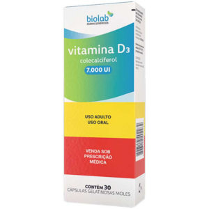 VITAMINA D3 7.000UI C/30 CAPSULAS