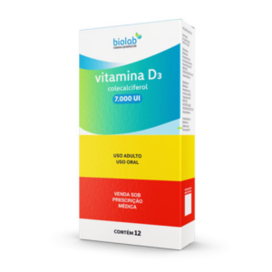 VITAMINA D3 7000UI C/12 CAPSULAS BIOLAB