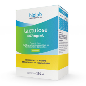SUPLEMENTO ALIMENTAR LACTULOSE 667MG/ML BIOLAB SOLUCAO ORAL 120ML