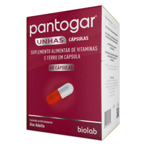 PANTOGAR UNHAS VITAMINAS E FERRO C/60 CAPSULAS