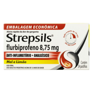 STREPSILS MEL E LIMAO 8.75MG C/24 PASTILHAS