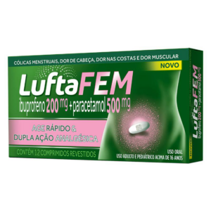 LUFTAFEM 200 + 500MG C/12 COMPRIMIDOS REV