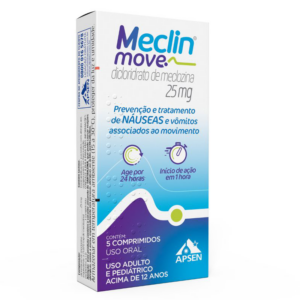MECLIN MOVE 25MG C/ 5 COMPRIMIDOS