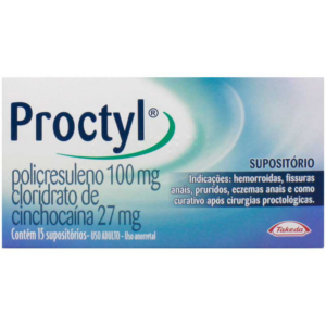 PROCTYL C/15 SUPOSITORIOS