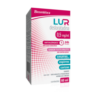 LUR 0,5MG/ML XAROPE COM SERINGA DOSADORA 60ML