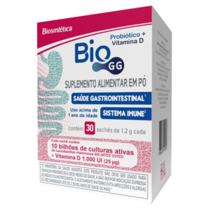 SUPLEMENTO ALIMENTAR EM PO BIO GG CAIXA 30 SACHES DE 1,2G CADA