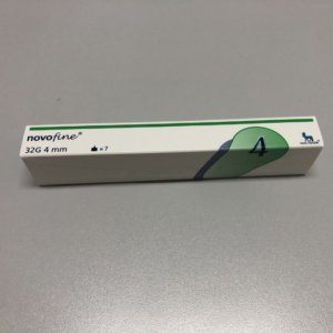 AGULHA PARA CANETA NOVOFINE 32G 4MM 7 UNIDADES