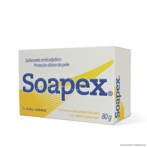 SABONETE ANTISSEPTICO EM BARRA GALDERMA SOAPEX 80G