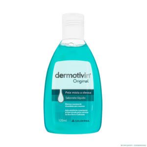 DERMOTIVIN ORIGINAL SABONETE LIQUIDO FACIAL PELE MISTA A OLEOSA 120ML