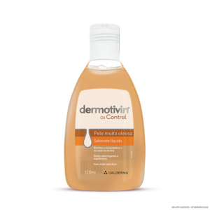DERMOTIVIN OIL CONTROL SABONETE LIQUIDO FACIAL PELE OLEOSA 120ML