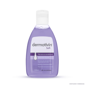 DERMOTIVIN SOFT SABONETE LIQUIDO FACIAL PELE SECA OU SENSIBILIZADA 120ML