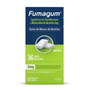 FUMAGUM 2MG C/36 GOMAS MASTIGAVEIS SABOR MENTA
