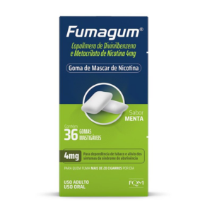 FUMAGUM 4MG C/36 GOMAS MASTIGAVEIS SABOR MENTA