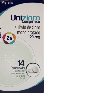 UNIZINCO 20MG C/14 COMPRIMIDOS