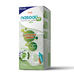 NASOAR XT SOLUCAO PARA LAVAGEM NASAL COM 15 ENVELOPES REFIL