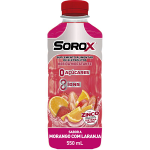 ISOTONICO SOROX MORANGO COM LARANJA 550ML