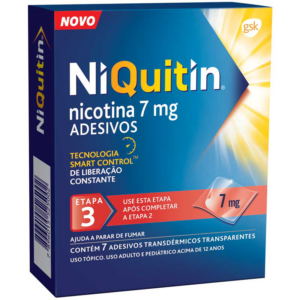 NIQUITIN 7MG 7 ADESIVOS TRANSDERMICOS TRANSPARENTES ETAPA 3