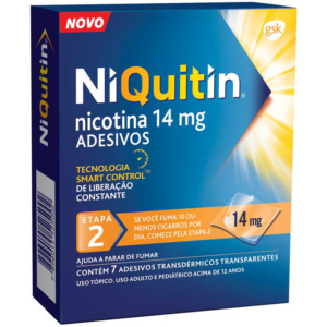 NIQUITIN 14MG 7 ADESIVOS TRANSDERMICOS TRANSPARENTES ETAPA 2