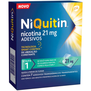 NIQUITIN 21MG 7 ADESIVOS TRANSDERMICOS TRANSPARENTES ETAPA 1