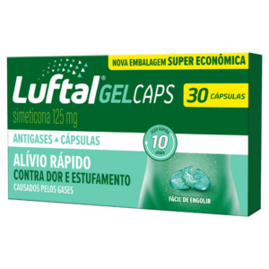 LUFTAL GEL 125MG C/30 CAPSULA EM GEL