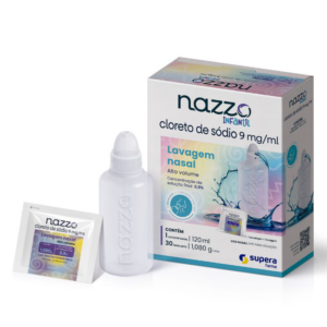 LAVAGEM NASAL INFANTIL NAZZO CAIXA 30 ENVELOPES 1,08G CADA PÓ PARA SOLUÇAO + 1 LAVADOR NASAL