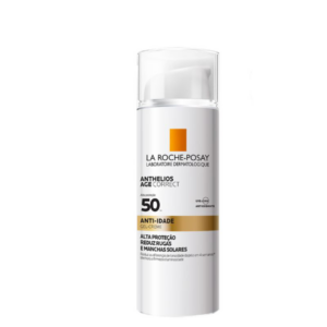 PROTETOR SOLAR GEL CREME ANTI IDADE ANTIOXIDANTE FPS 50 LA ROCHE POSAY ANTHELIOS AGE CORRECT FRASCO 50G PUMP