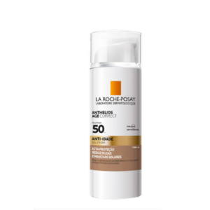 PROTETOR SOLAR GEL CREME ANTI IDADE ANTIOXIDANTE COM COR 4.0 FPS 50 LA ROCHE POSAY ANTHELIOS AGE CORRECT FRASCO 50G PUMP
