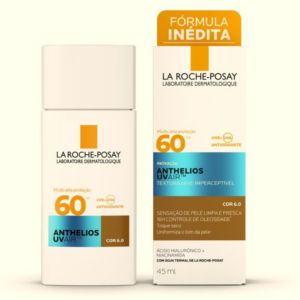 PROTETOR SOLAR COM COR 6.0 FPS 60 LA ROCHE-POSAY ANTHELIOS UVAIR FRASCO 45ML