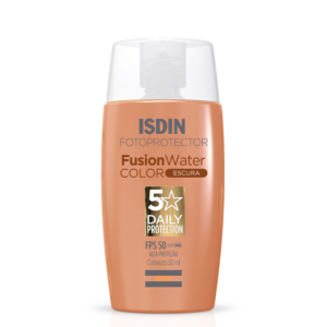 PROTETOR SOLAR FACIAL FUSION WATER COR ESCURA FPS50 ISDIN 50ML