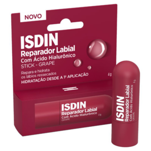 ISDIN REPARADOR LABIAL STICK COM ACIDO HIALURONICO COR GRAPE 4G
