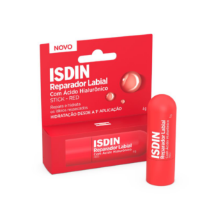 ISDIN REPARADOR LABIAL STICK COM ÁCIDO HIALURÔNICO RED 4G