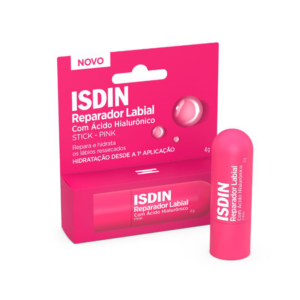 ISDIN REPARADOR LABIAL STICK COM ACIDO HIALURONICO PINK 4G